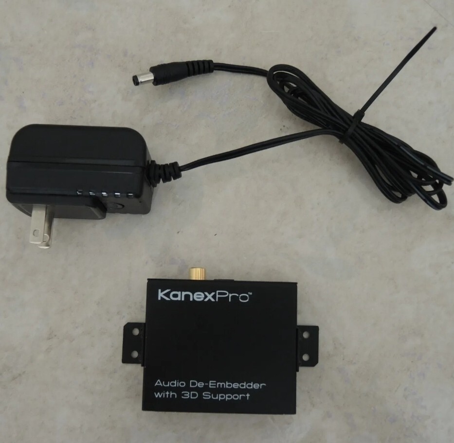 KanexPro Audio De-Embedder with 3D Support Includes Power Supply HAECOAX