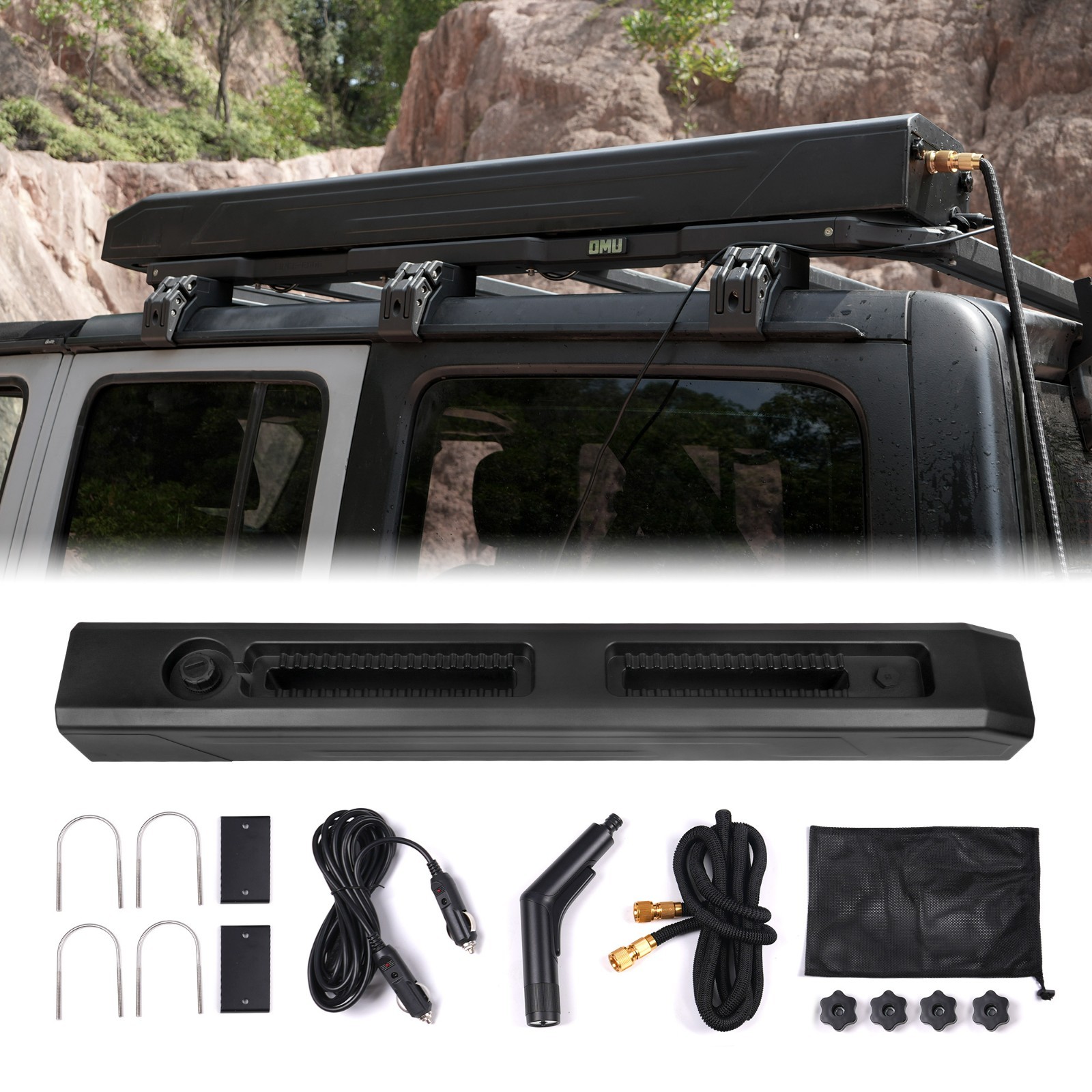 Outdoor supplies water storage tank camping bathing car roof water tank