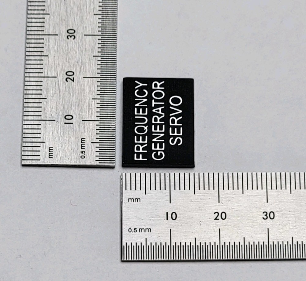 Technics Turntable Frequency Generator Servo Badge Premium Silver With Adhesive