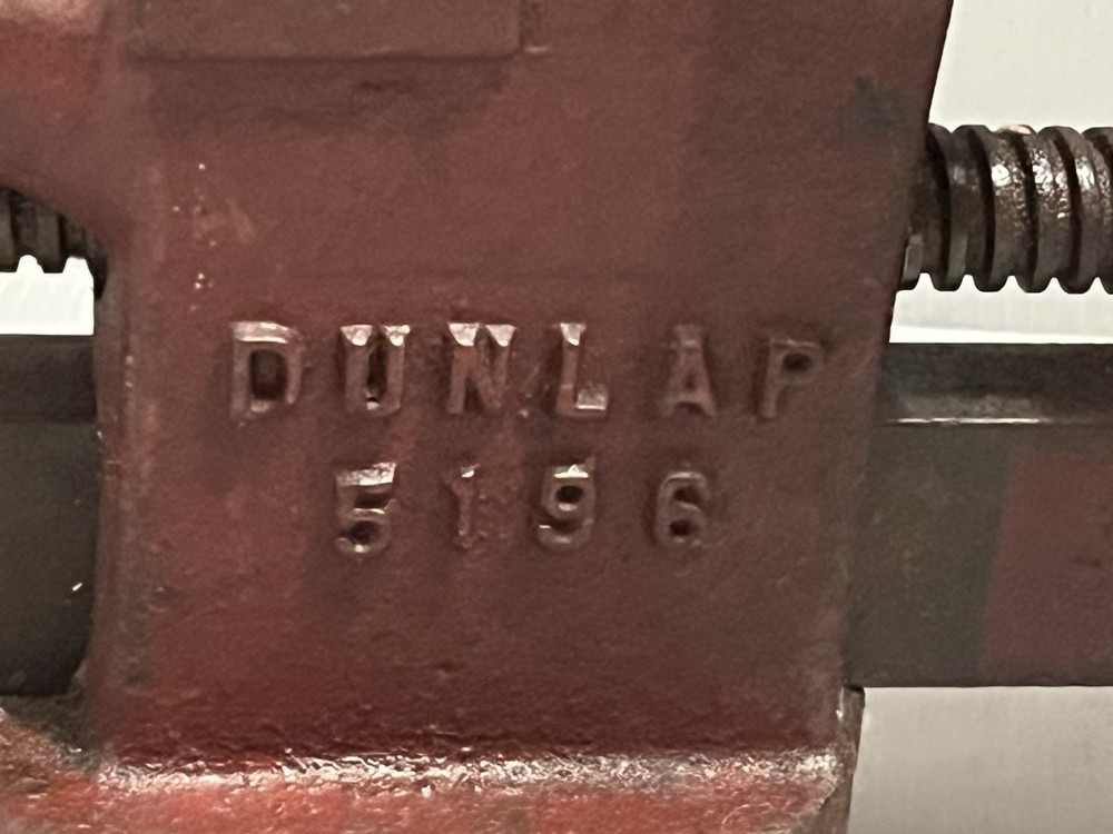 Vintage Dunlap Swivel Base Work Bench Vise Model 5196
