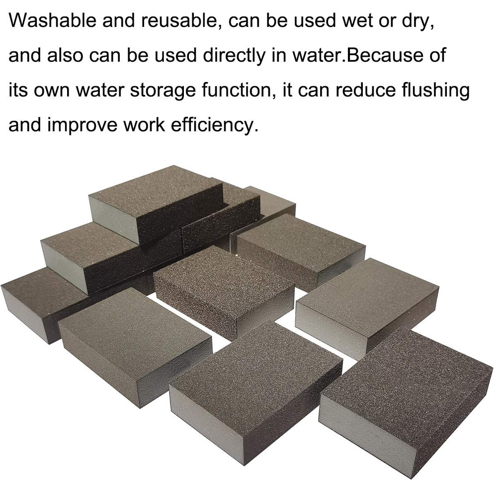 12 Pack Sanding Sponge, Coarse/Medium/Fine/Superfine 6 Different Specifications