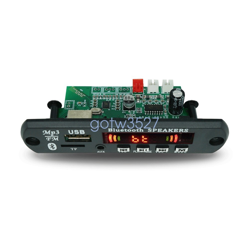 DC12V Bluetooth MP3 WMA Decoder Board Audio Module Car 2*15W Amplifier USB TF FM