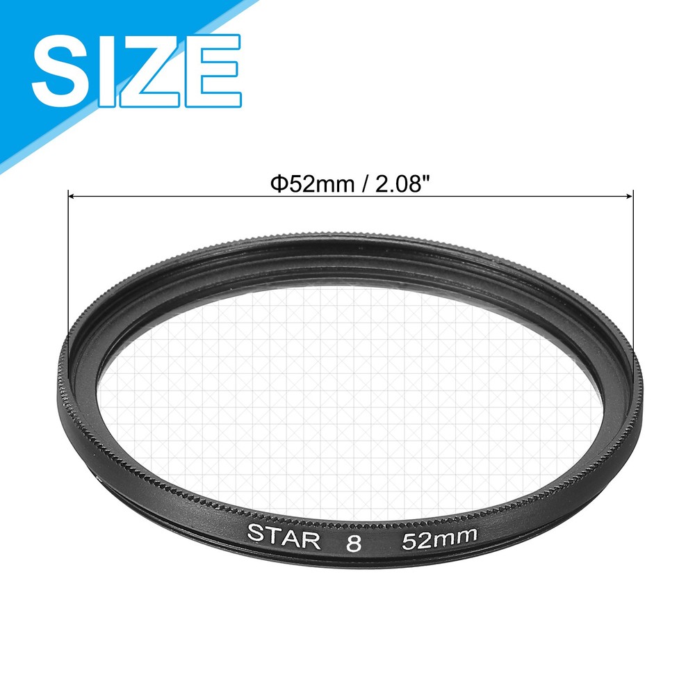 52mm Star Lens Filter Starburst Lens Filter 8 Points