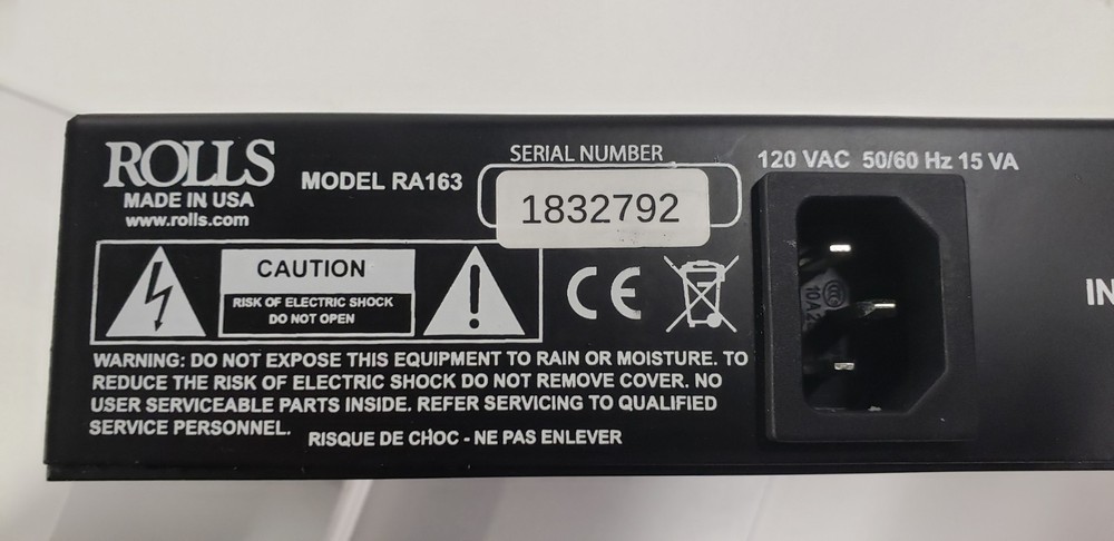 Rolls RA163 8-Channel Distribution Amplifier