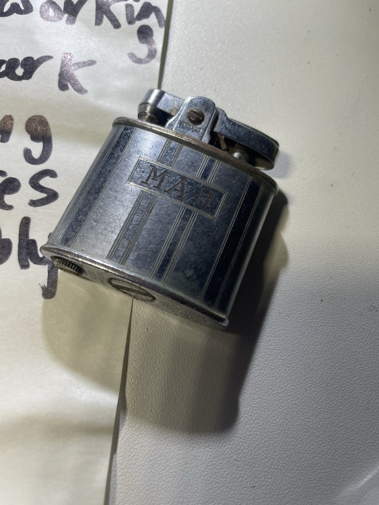 2 Vintage Ronson Typhoon Cigarette Lighter Untested Not Working