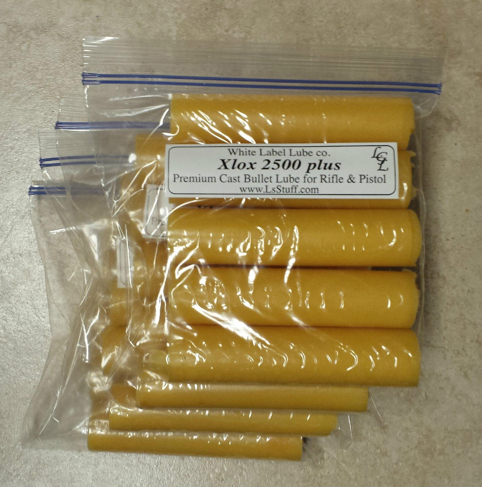 10 sticks 2500+ cast bullet lube,National Records Set! White label lube -2800fps