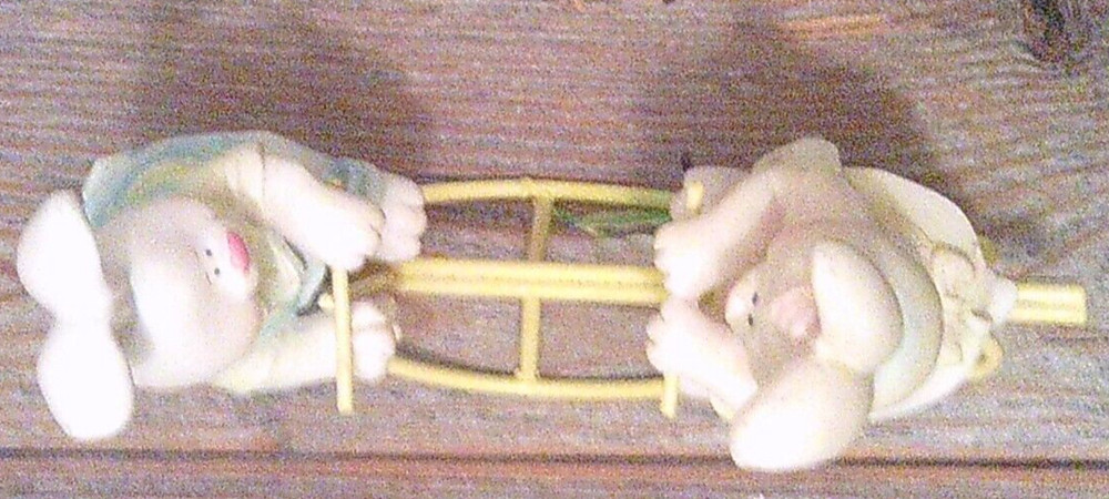 Easter Bunnies on a SeeSaw