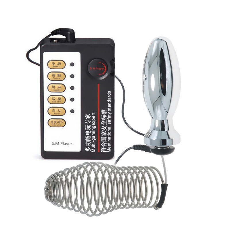 Electric E Stim Penis Stretcher Dilator Plug-Enhancer Ring Delay Ejaculation USA