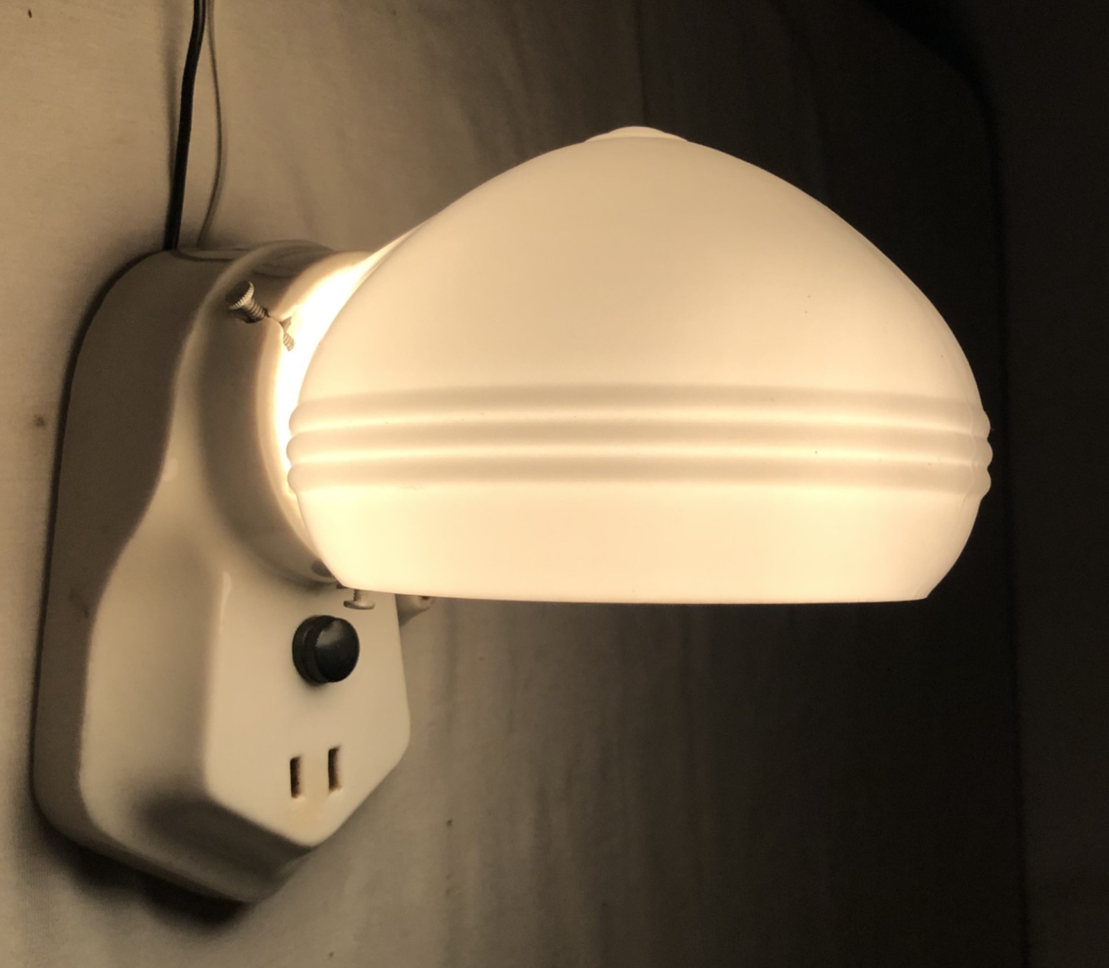 Antique Porcelain Wall Sconce Pair Vtg Light Fixture Ceramic Bath Art USA #J67