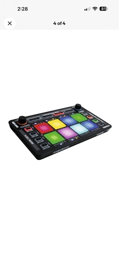 Reloop NEON USB Modular Drum Pad Performance Controller for Serato DJ