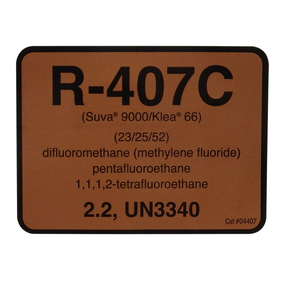 R-407C Color Coded ID Label (Pack of 10)