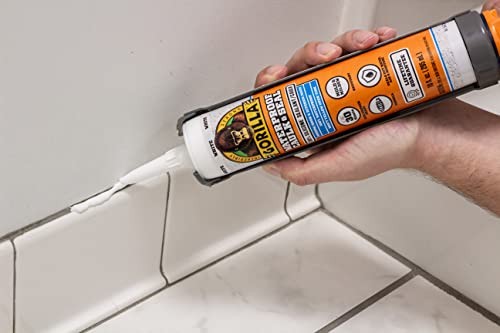 Gorilla White Silicone Caulk 10oz - 2-Pack – Waterproof Sealant for All Use DIY