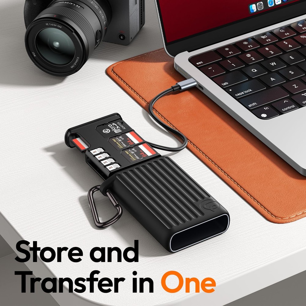 MCR-01 High-Speed SD Card Reader Case, USB 3.2 CFexpress A Card Reader, 2 in ...