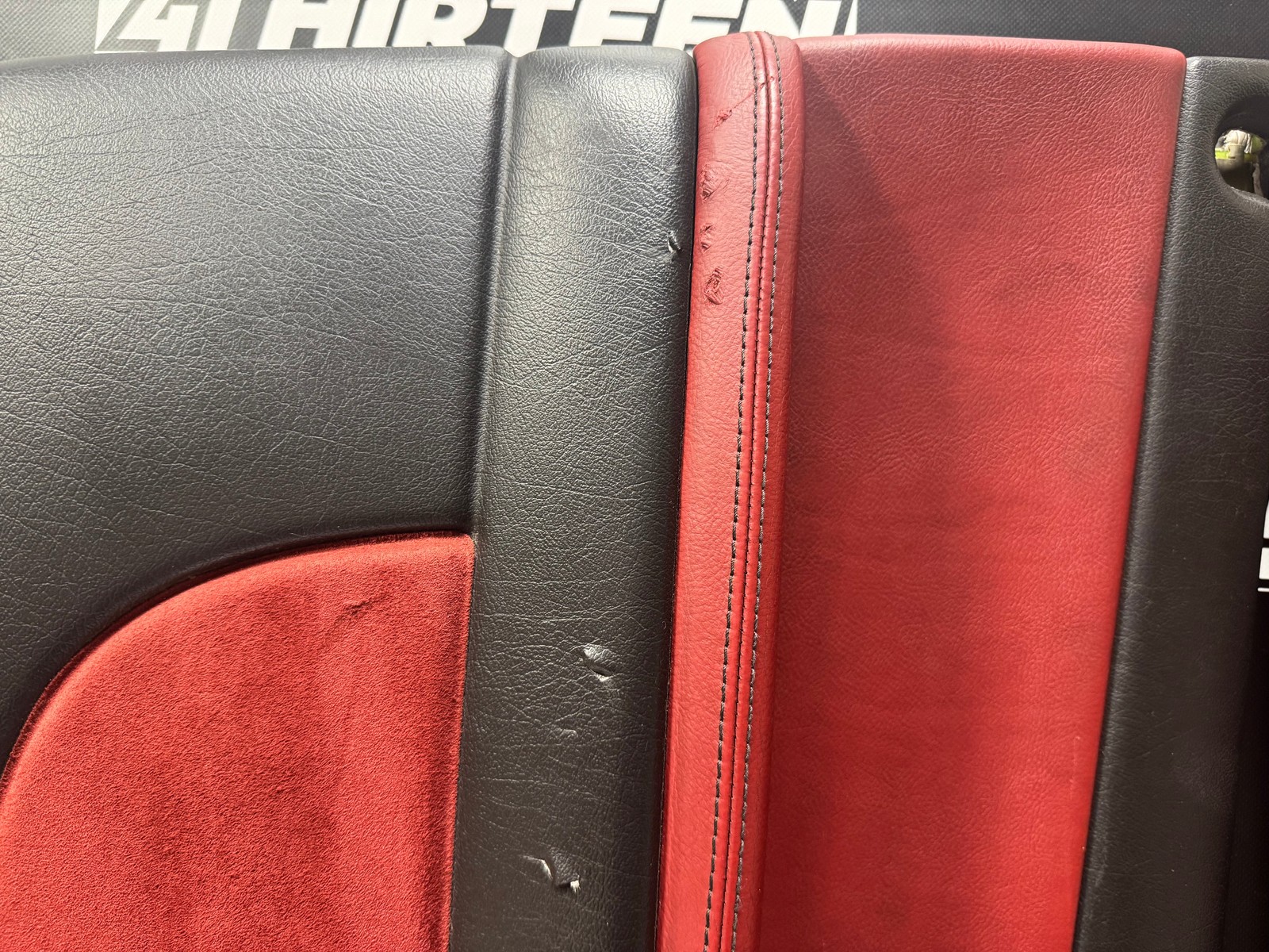 04-06 PONTIAC GTO 40TH ANNIVERSARY BLK AND RED DOOR PANEL SET LH AND RH #L414