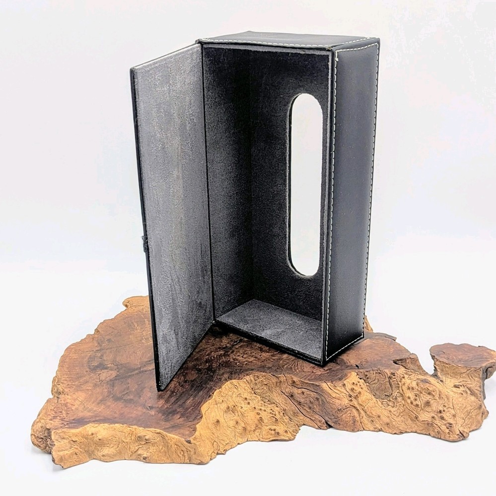 BMW Vintage Tissue Box Holder Cover Rectangular Black 10"