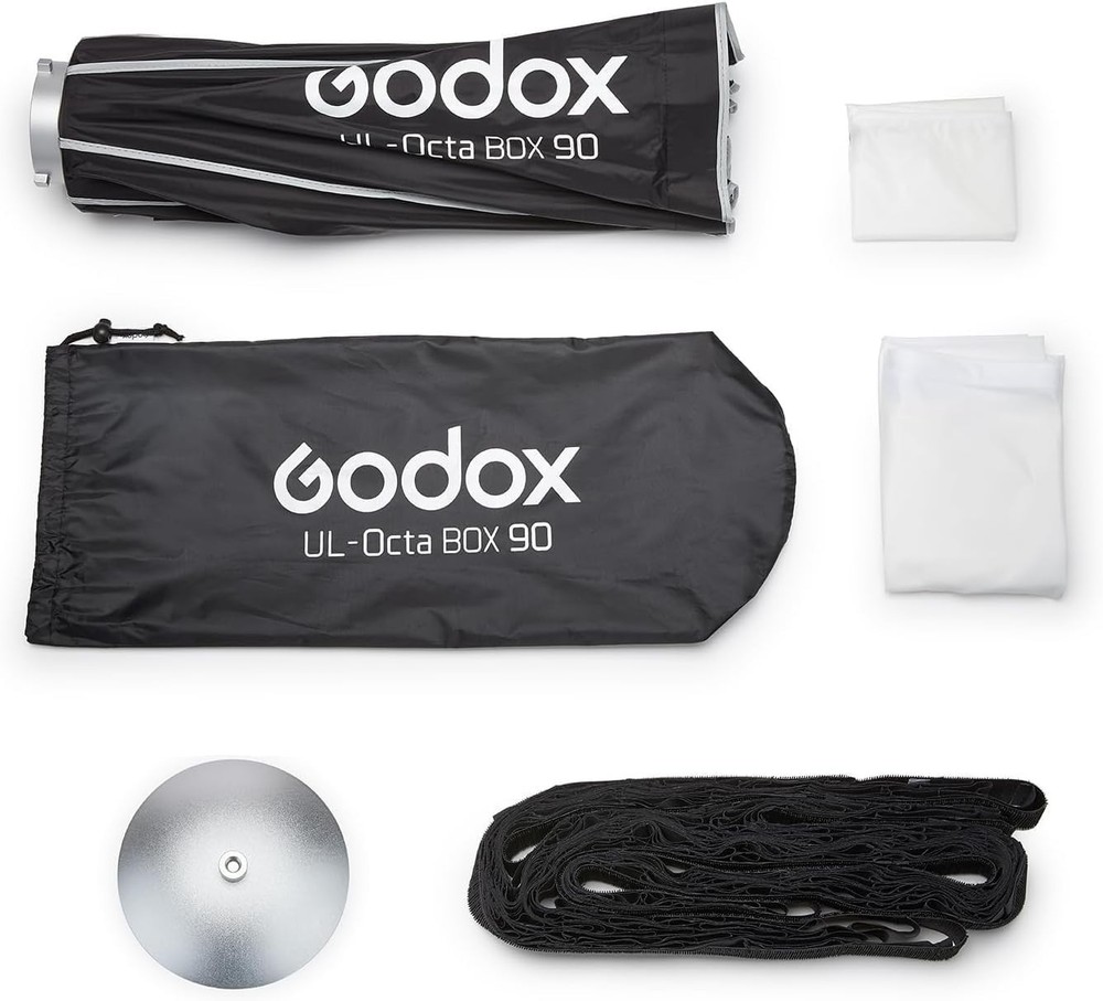 Godox UL-Octa 90cm Quick Release Octagonal Softbox, Foldable 35" Octabox Fast...