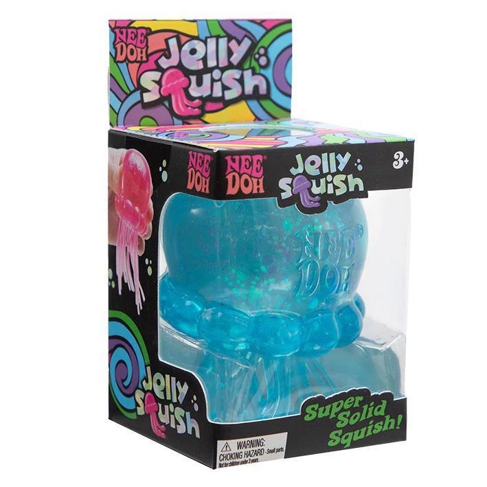 Nee Doh Jelly Squish Super Solid Squish Blue Ages 3-4 Years 3+ Range