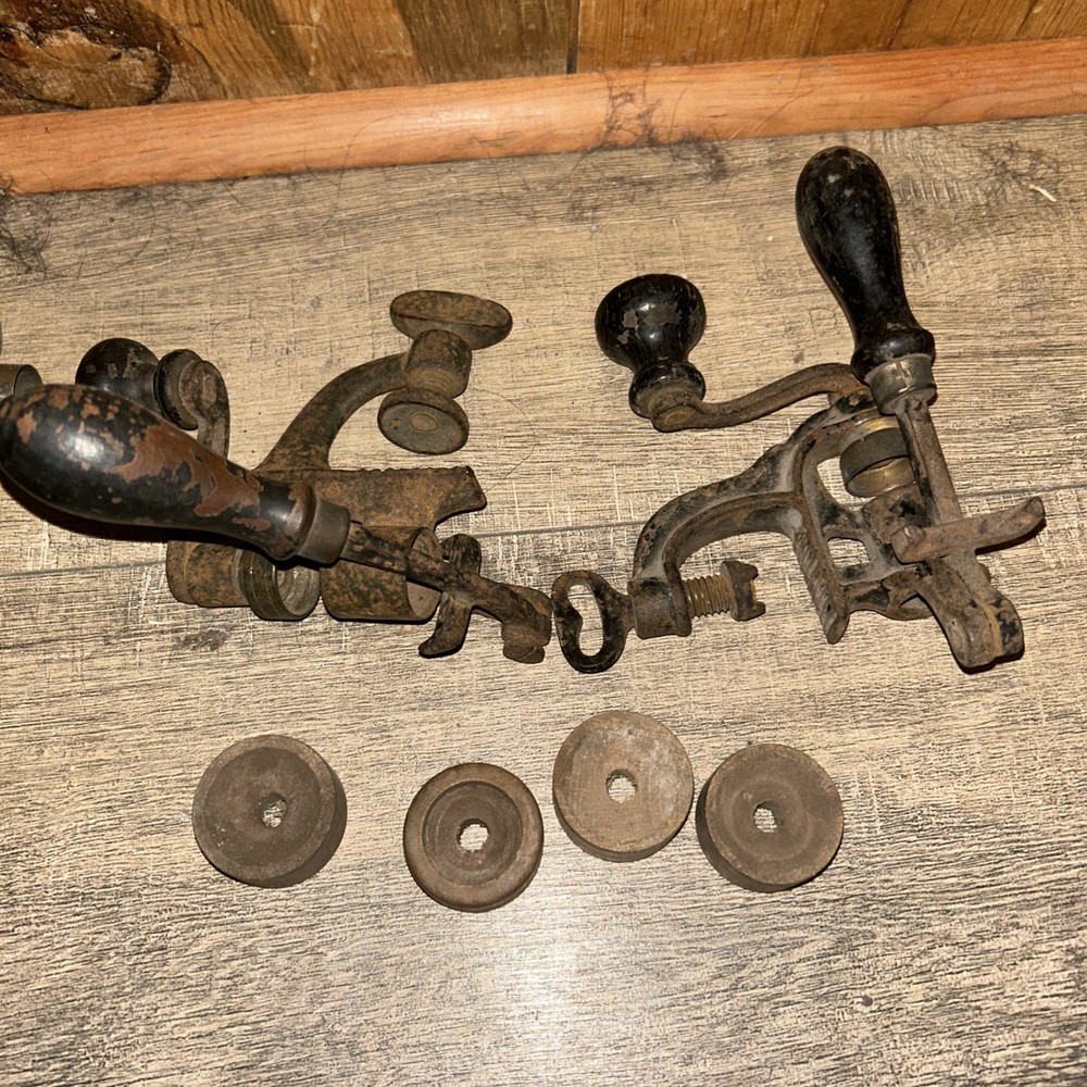 Antique 12 Gauge Hand Loading Tools For Reloading Paper Shotgun Shells