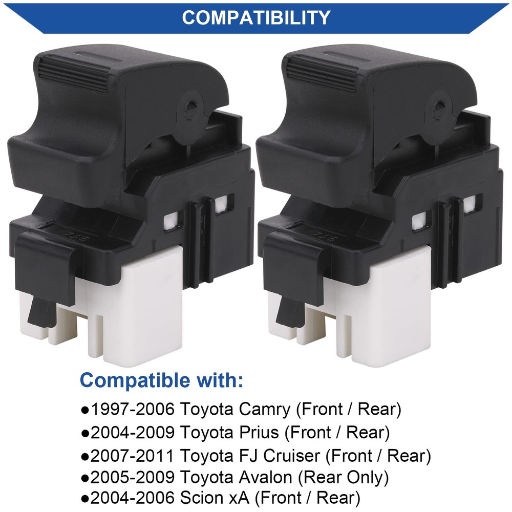 Obaee 2pcs Power Window Switch Control Button Passenger Side Compatible with...