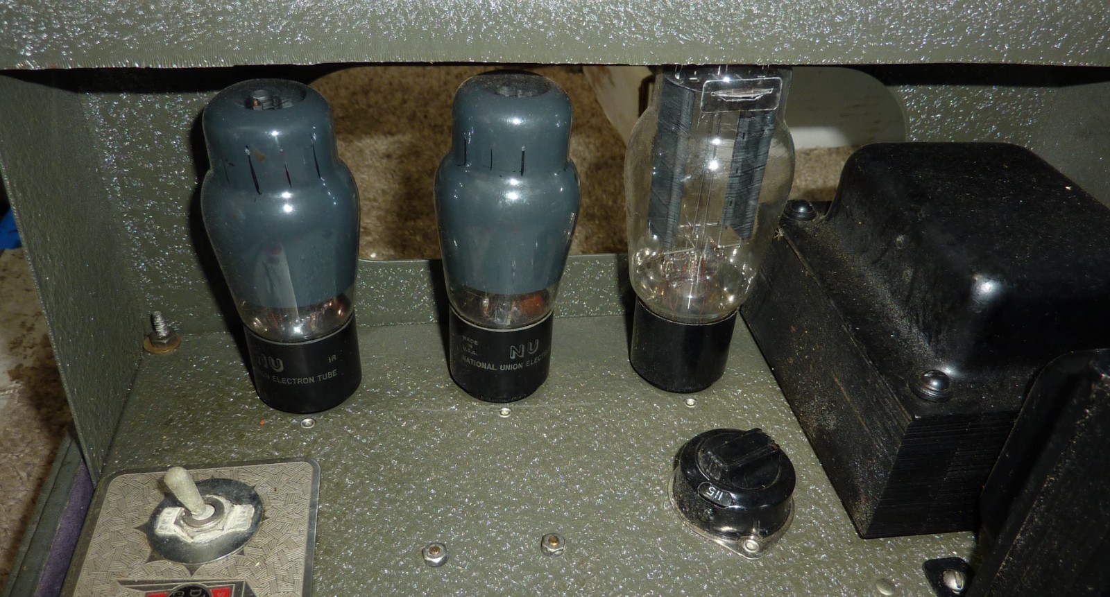 1940's DeVry Sound Model 1966 Mono Tube Amplifier & Jensen Speaker Guitar Amp