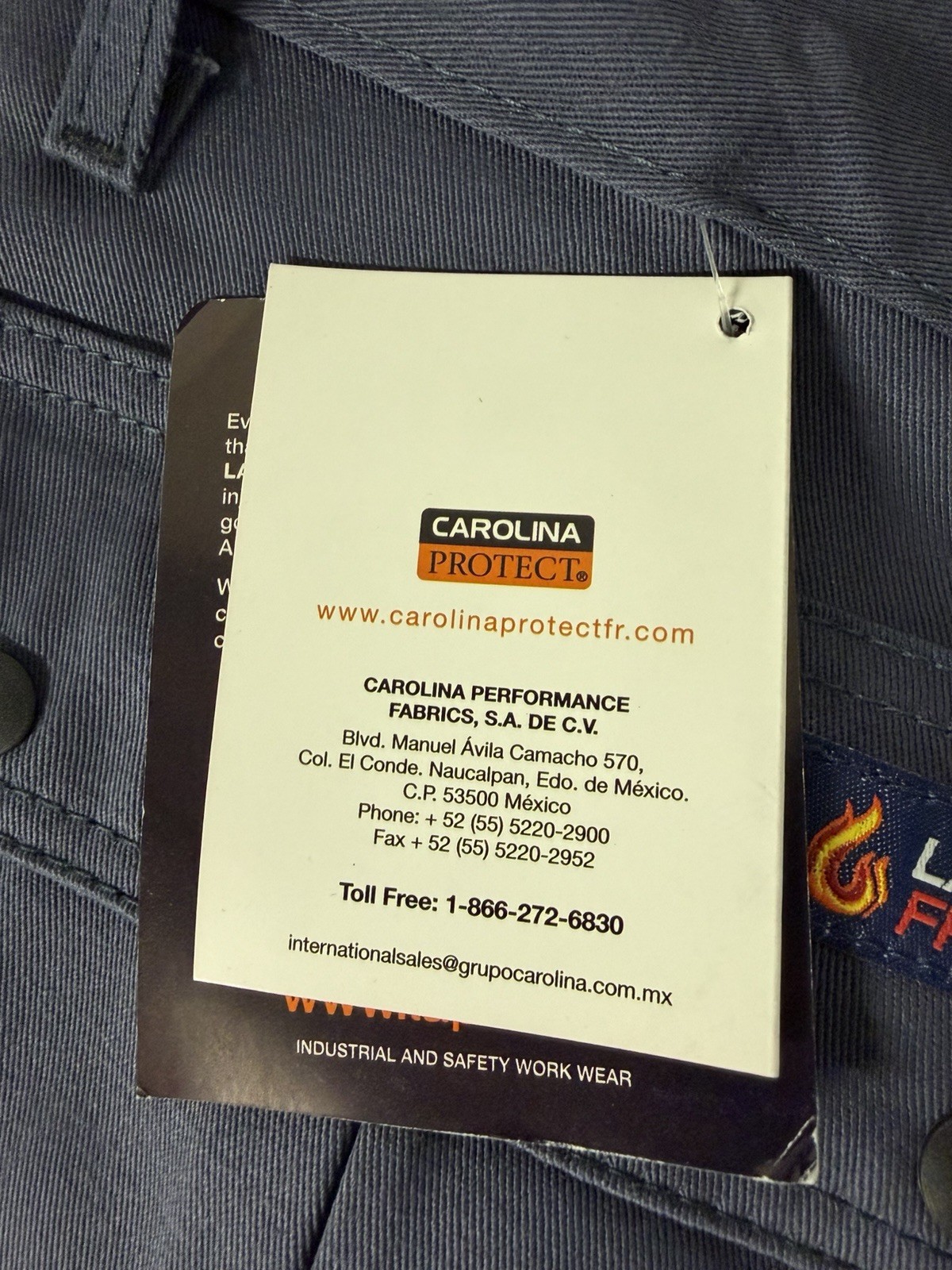 LAPCO FR Flame Resistant Mens Straight Pants New NWT 32x34 Navy Blue Twill 300