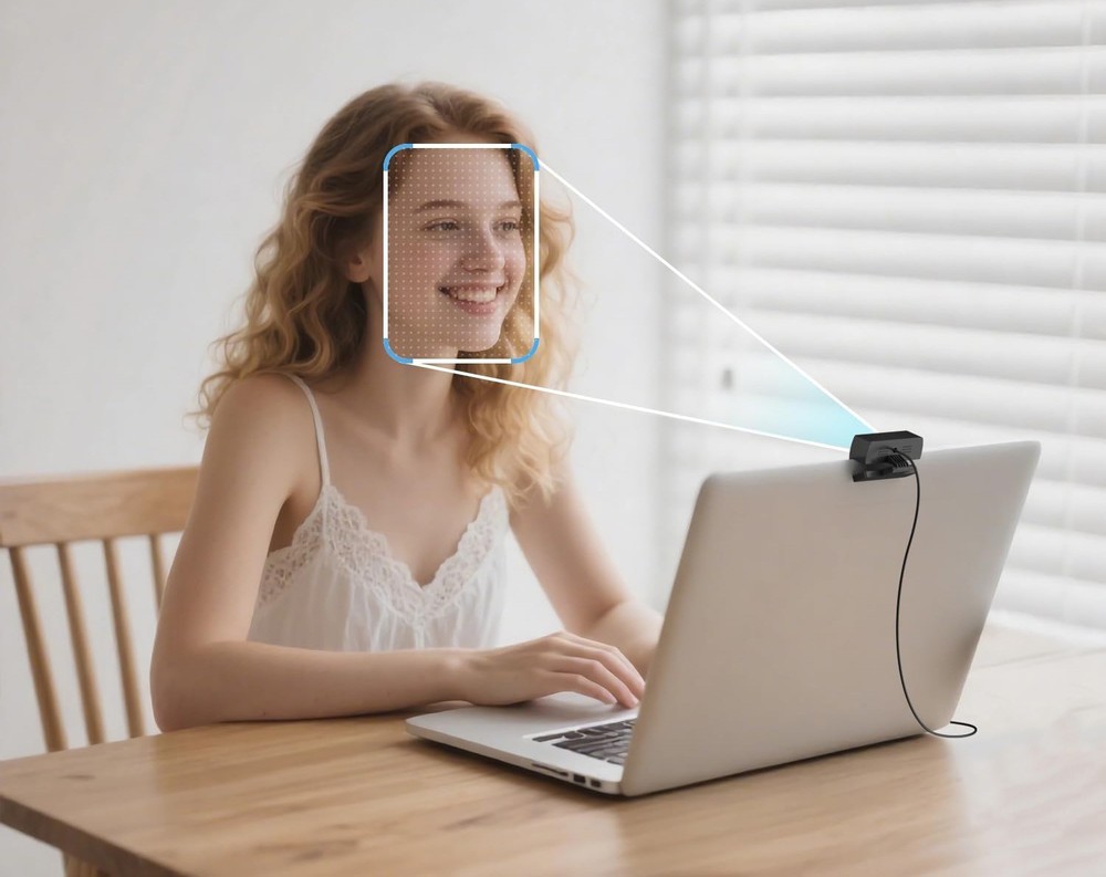 2K Webcam - PC - Video Calling & Conferences - Auto Focus/Light - Dual Mics