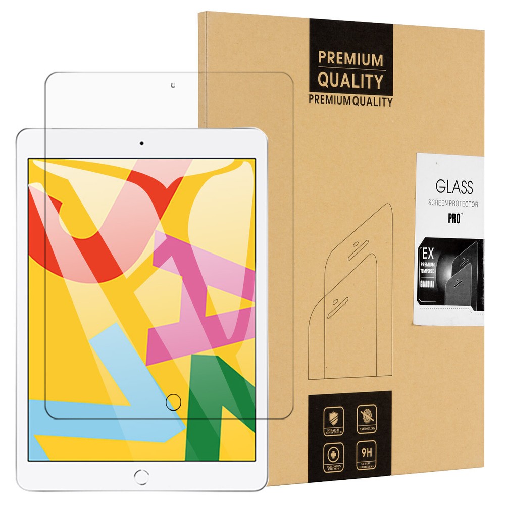 iPad Screen Protector Tempered Glass for Apple iPad 10.2" (2019) 7th Generation