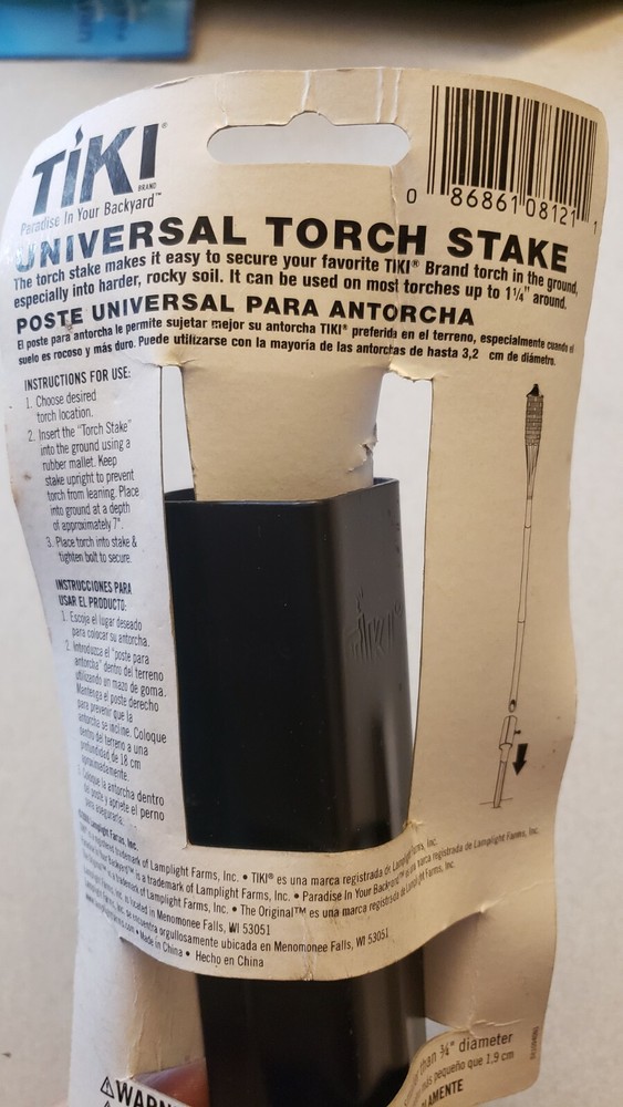 Authentic Tiki Universal Torch Stake Brand New
