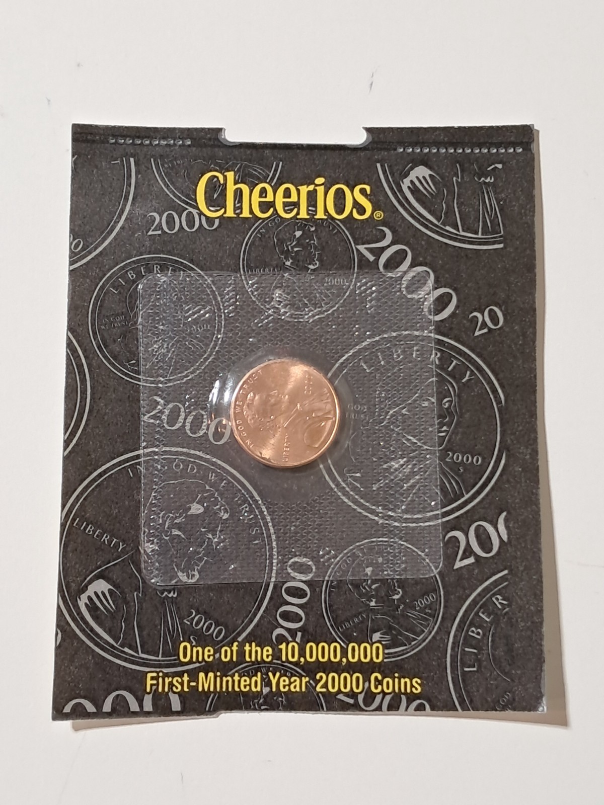 2000  Lincoln Cheerios Millennium  Penny  Promotional  Sealed