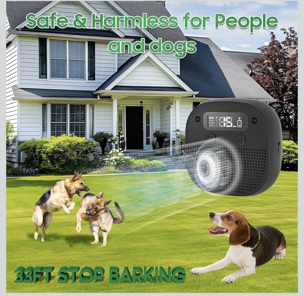 Rechargeable Anti Barking Device for Dog, DEVICE ONLY, NO Remote Or Type C Cable