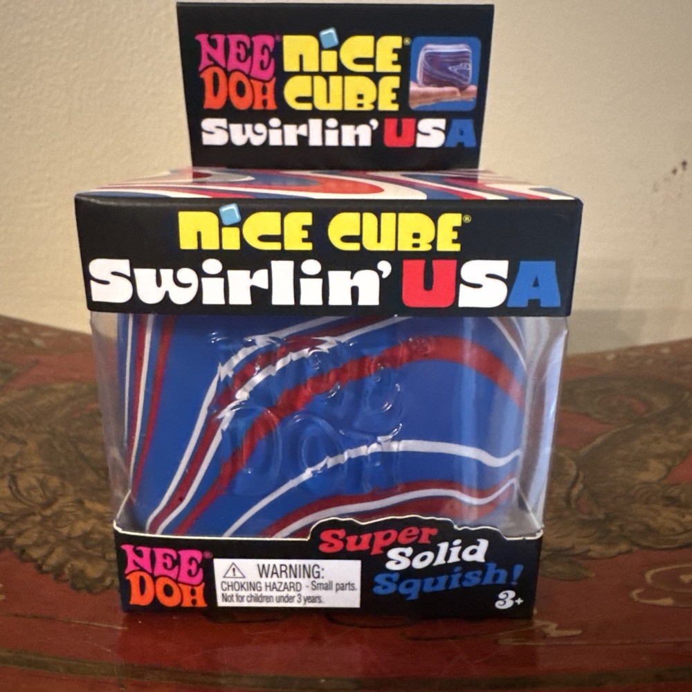 NEEDOH Nice Cube Swirlin' USA Super Solid Squish NEW Authentic