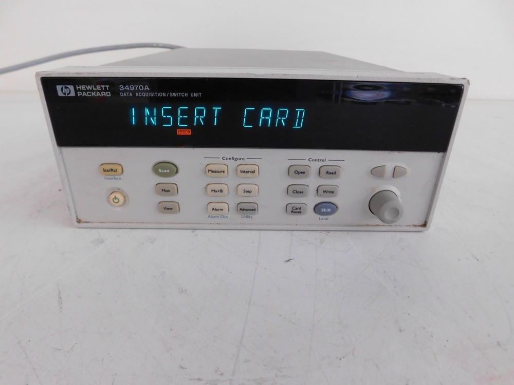 HEWLETT PACKARD HP 34970A DATA ACQUISITION/SWITCH UNIT (LWP59)