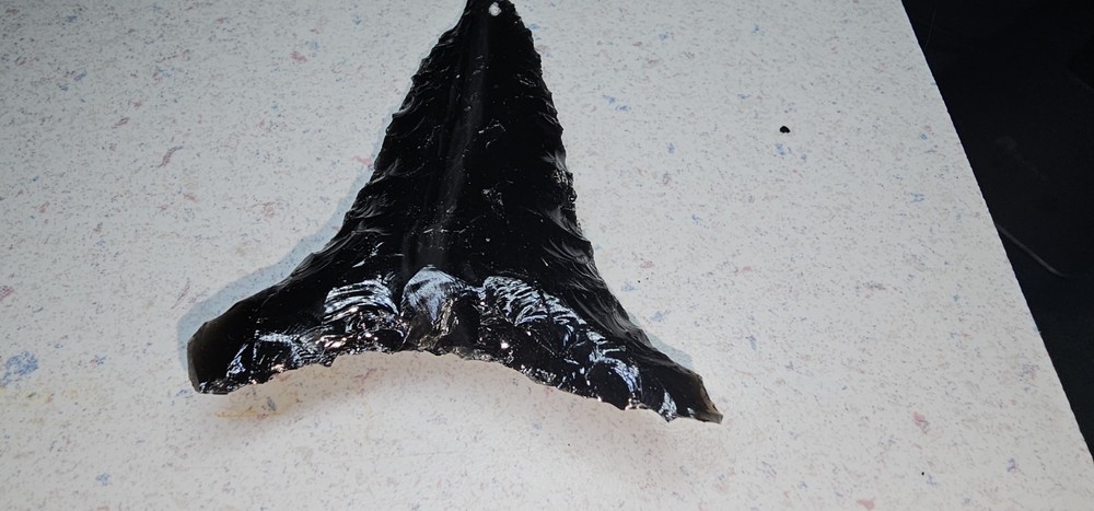 Arrowhead Paleo Clovis Black Obsidian