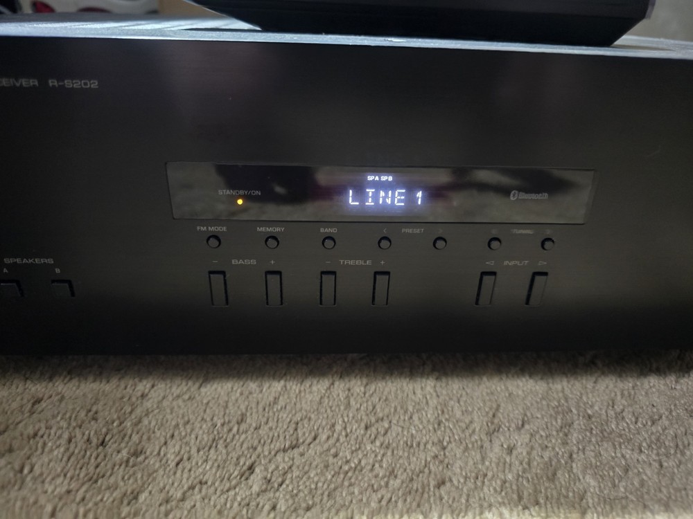 Yamaha R-S202 Stereo Receiver Bluetooth Tested Working w/ Remote Control Bundle