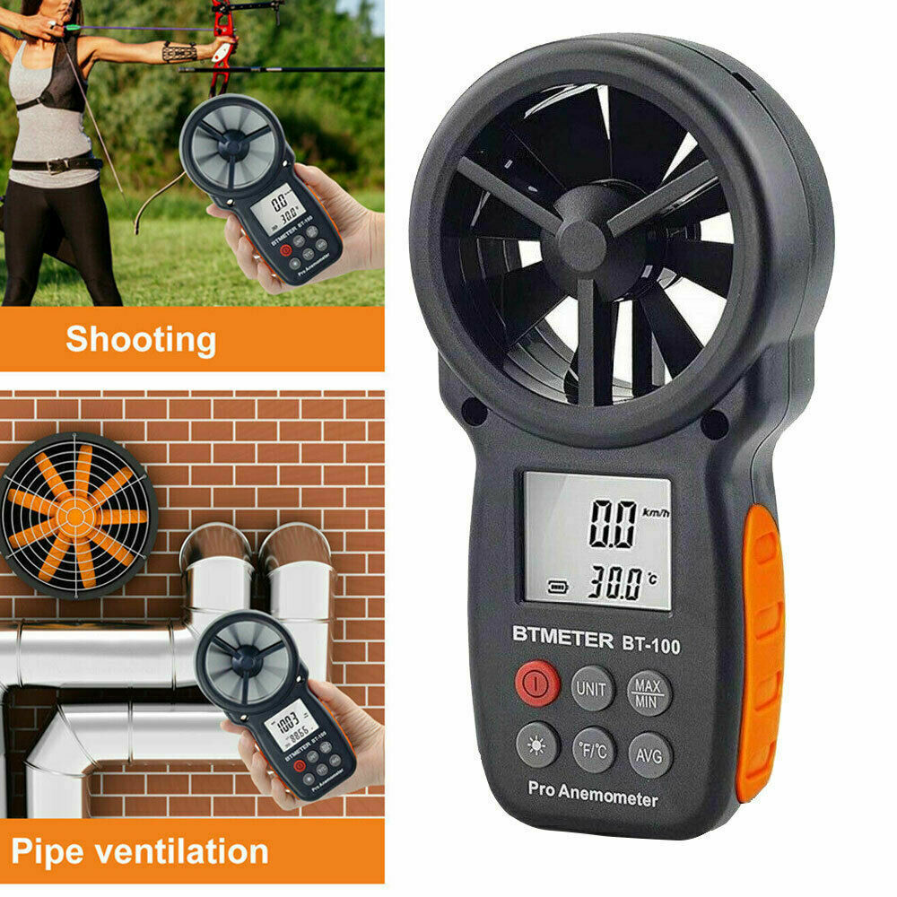 Handheld Wind Speed Meter Anemometer Altitude Humidity Temperature Barometer LCD