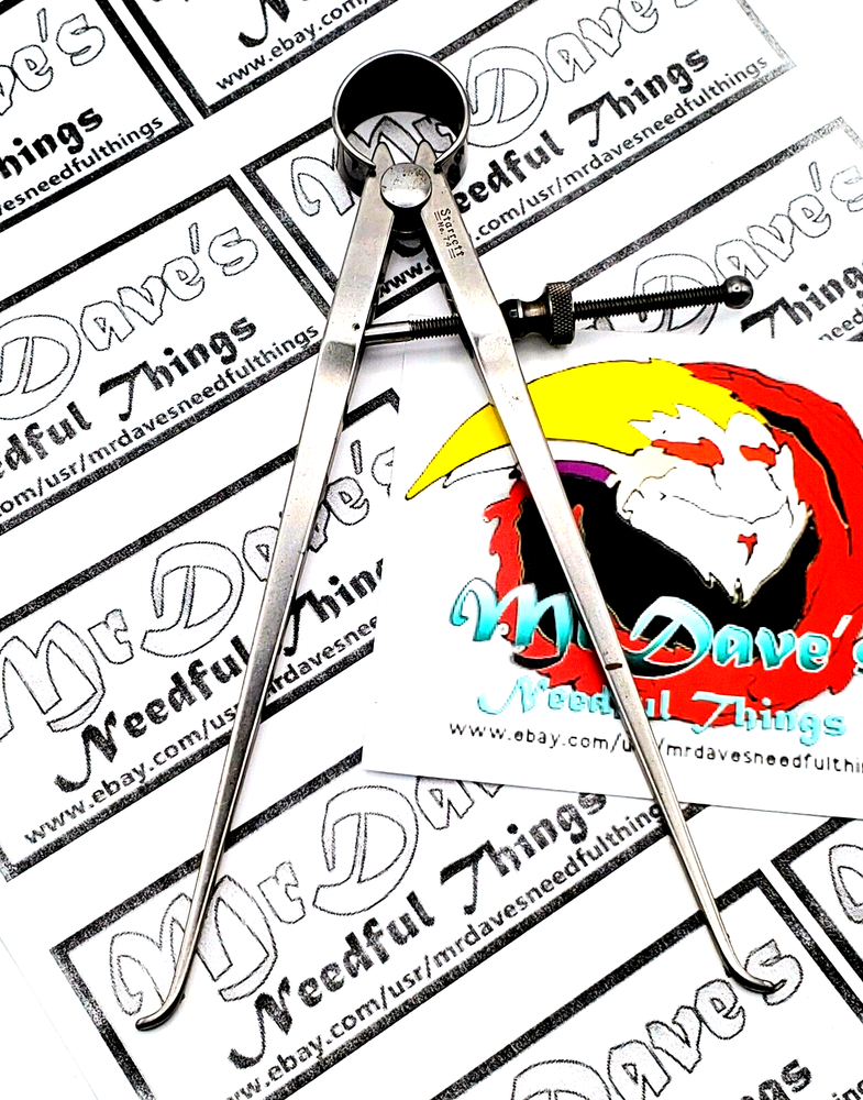 STARRETT 74A Fay Spring Type Inside Caliper 6" Range Solid Nut - USA NICE