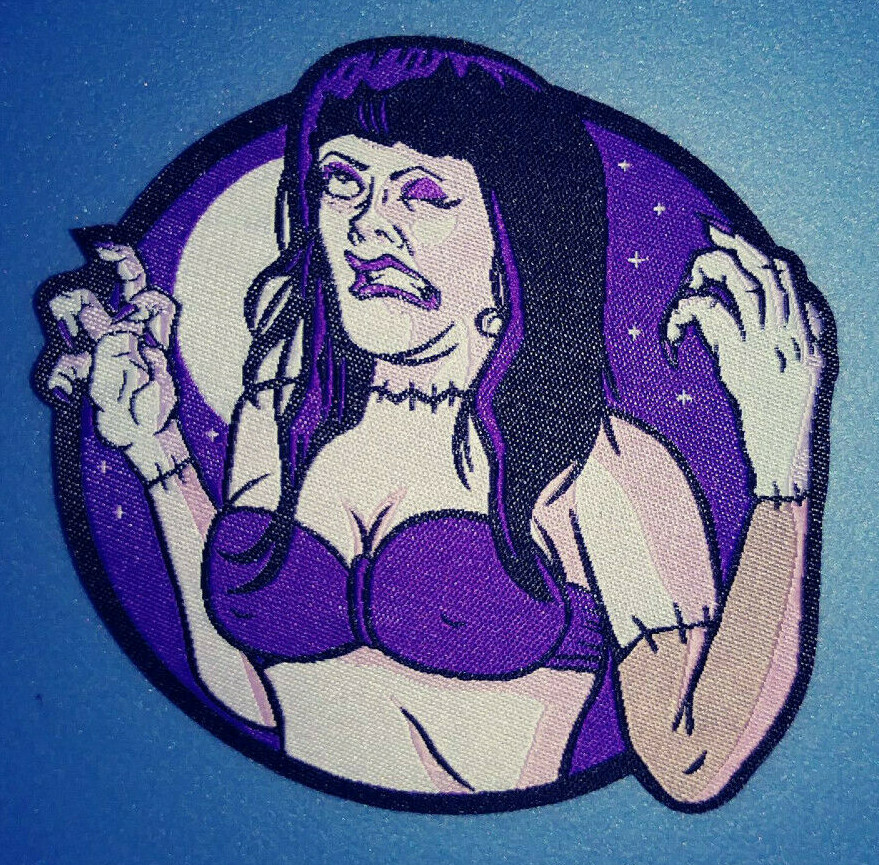 PATCH - "Man Made Date" - Frankenhooker - woven, iron on patch