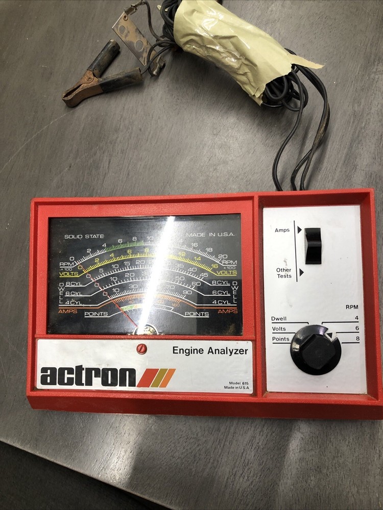 Vintage ACTRON Engine Analyzer Model 615 Untested Made In USA