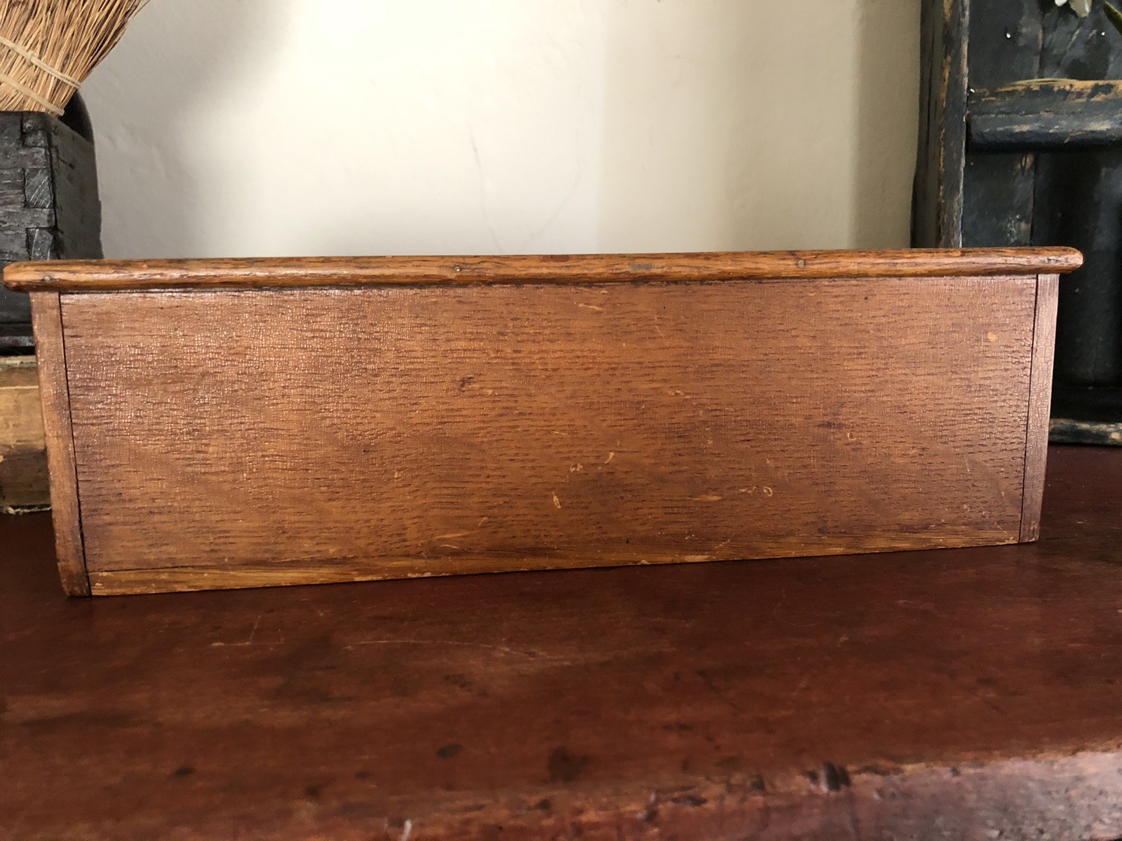 Antique Primitive Watch Makers Cabinet Mainsprings Drawers