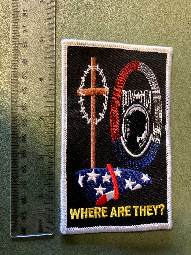 POW*MIA - Where Are They? Embroidered Patch