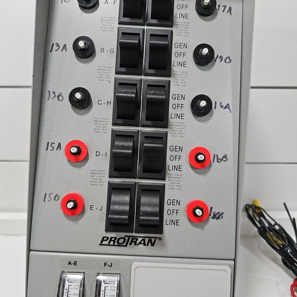 Reliance Pro/Tran 31410C Manual Transfer Switch Protran