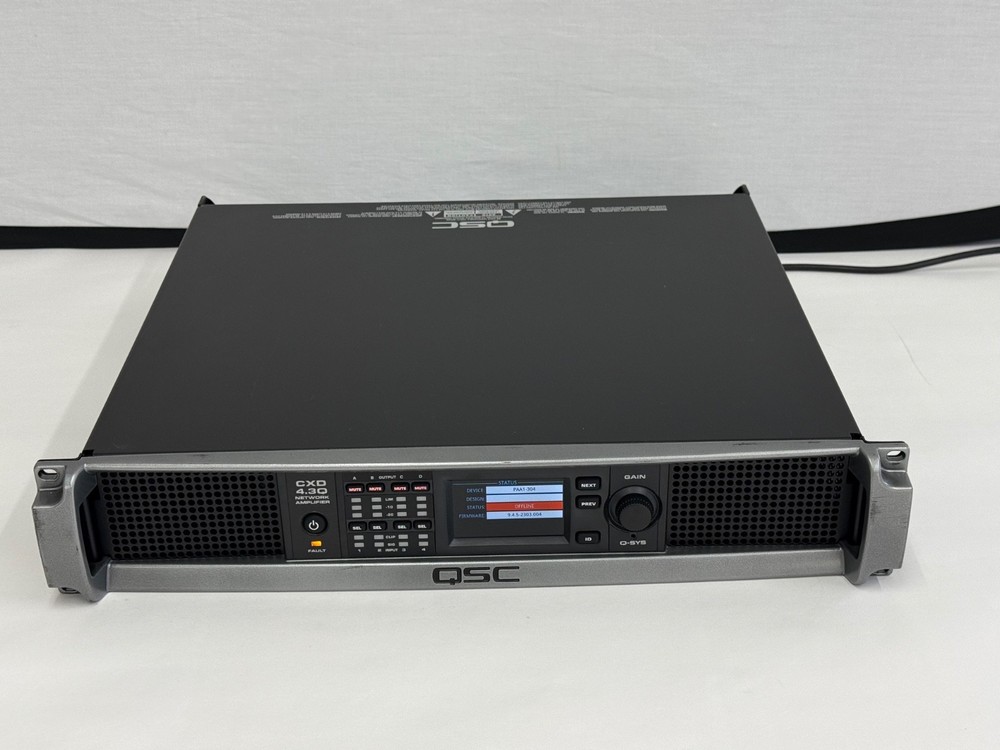 QSC CXD 4.3Q 4-Channel Network Processing Amplifier, Q-SYS DSP Amp.