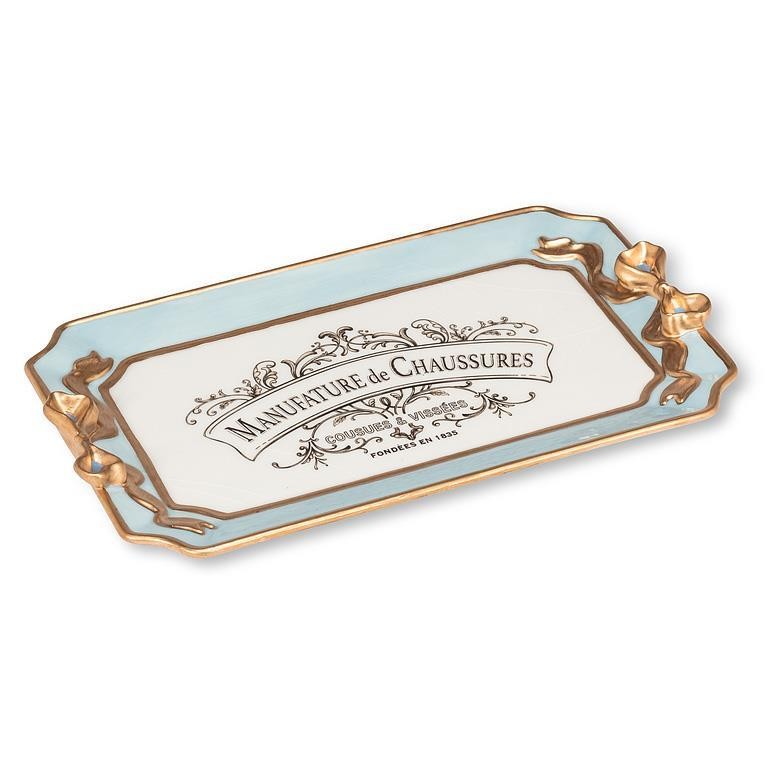 Medium Rectangle With Bow Detail Tray