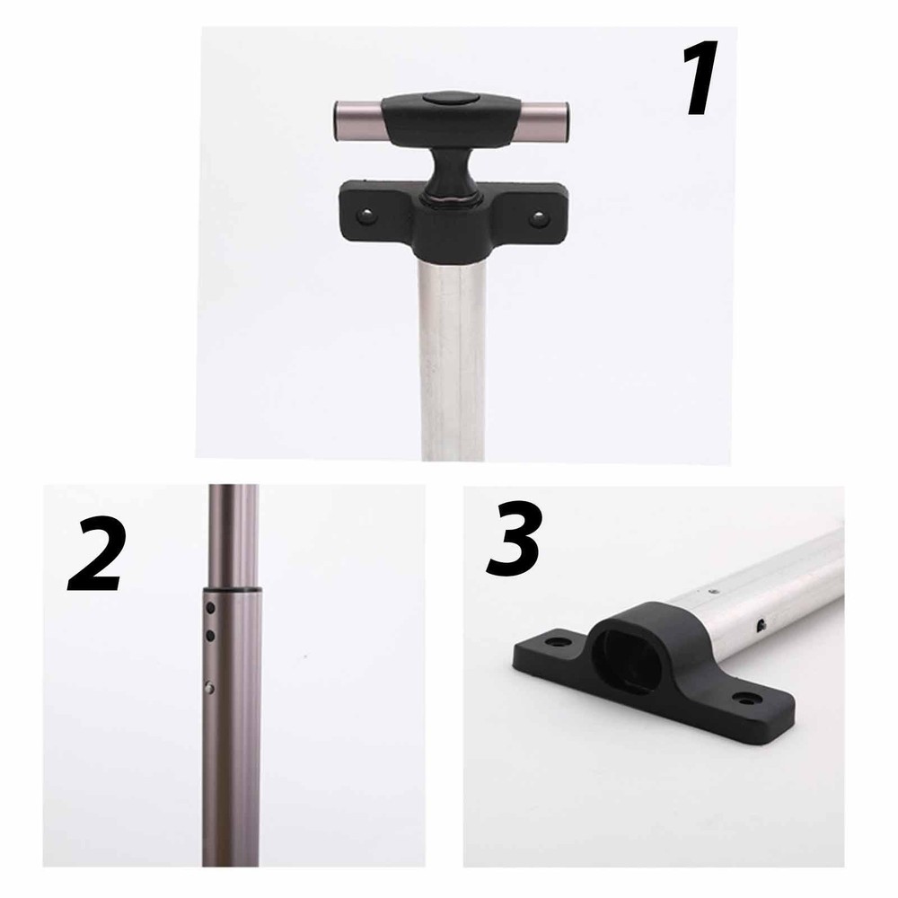 Suitcase Telescopic Handle Pull Out Part Replacement Travel Luggage Pull Rod