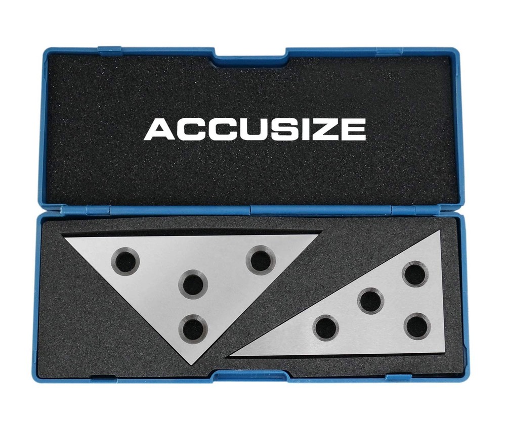 Ustrial Tools 2 Pcs Solid Angle Plate Set 306090 Deg And 454590 Deg 36109010