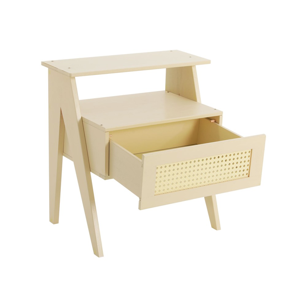 Bedside Table, Office Sofa Side Table Floorstanding Bedside Table With Drawer