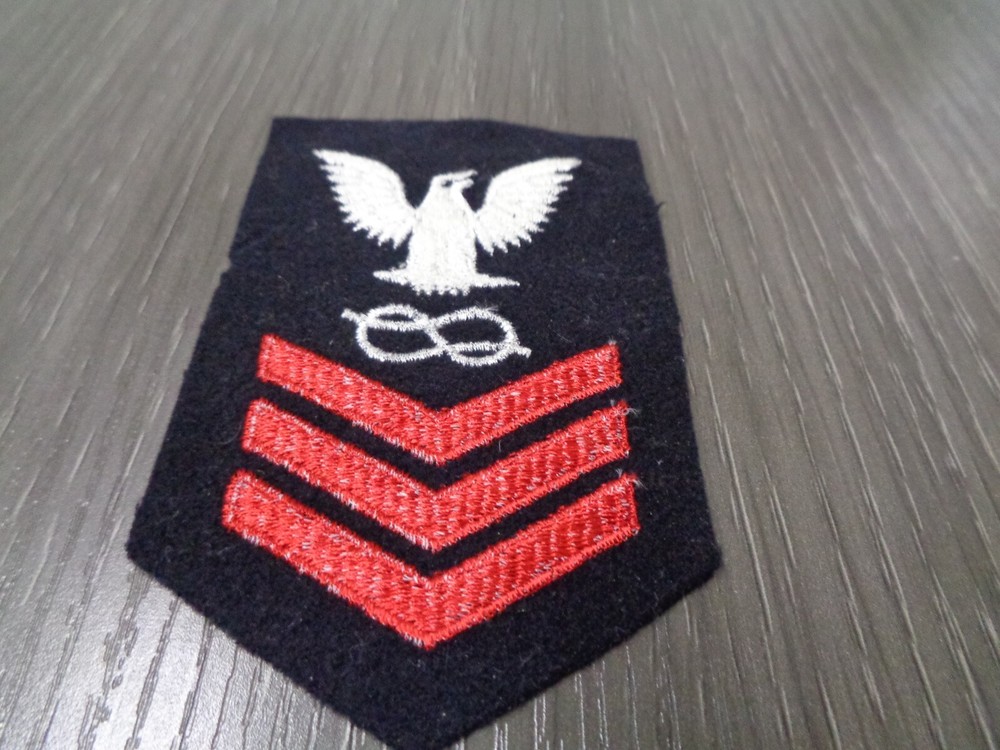 US Navy Petty Officer 1ST Class E-6 Apprentice Wool Patch WWII
