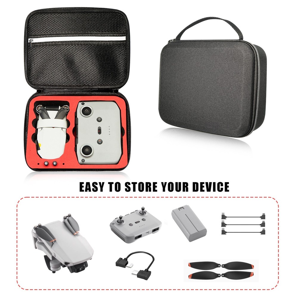 Portable Drone Storage Case Shockproof Square Handbag Case for DJI Mini 2/2 SE