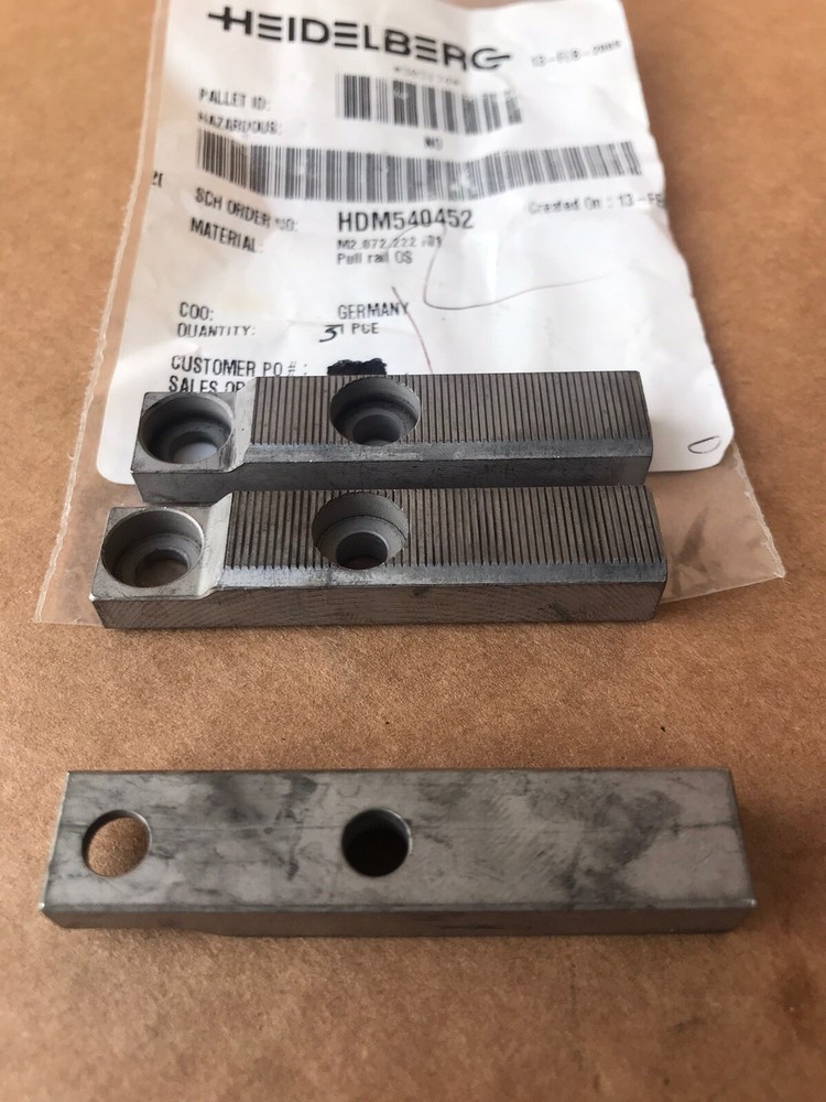 Original Heidelberg 74 Pull Rail DS M2.072.221/01 From Germany