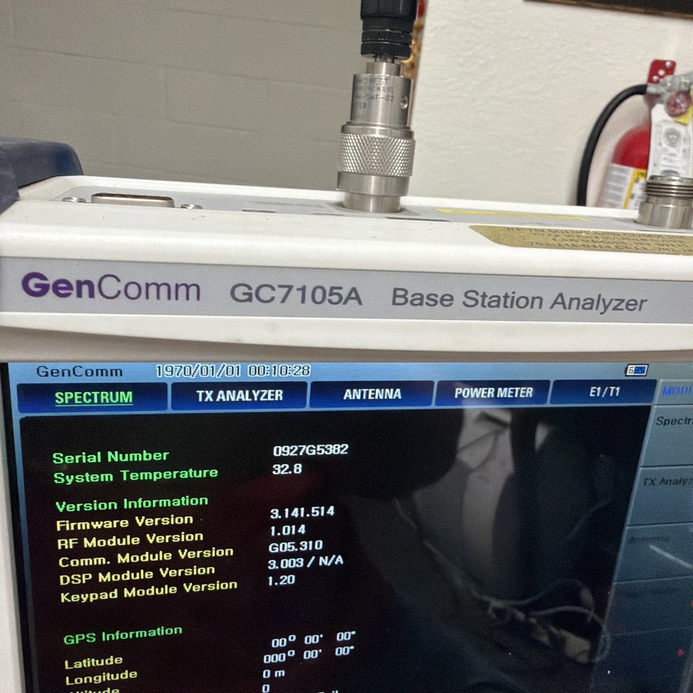 GenComm GC7105A Base Station & Cable Antenna E1 T1 Interference Analyzer WIBRO